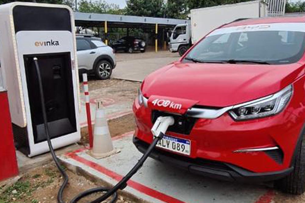 Avances electrizantes: nueva estación de carga en la Ruta Nacional PY01
