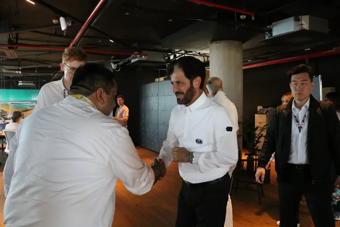 El Presidente de la FIA visita el Media Center del WRC ueno Rally del Paraguay